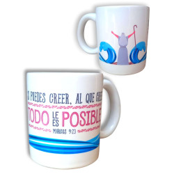 TAZA  DE CERAMICA  -SI PUEDES CREER,...