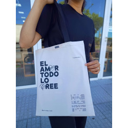 BOLSO TOTE DE GABARDINA. EL AMOR TODO...