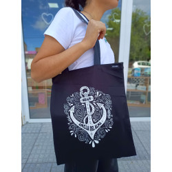 BOLSO TOTE DE GABARDINA. ANCLA DEL...