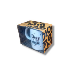 TAZA DE CERAMICA -DIOS LO DIJO......