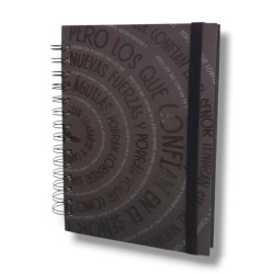 CUADERNO MEDIANO ANILLADO A5 TAPA...
