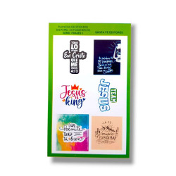 PLANCHA DE STICKER SF. FRASES 1