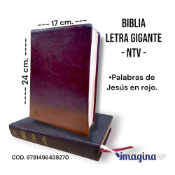BIBLIA  LETRA GIGANTE NTV. TAPA SIMIL...