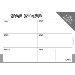 Planner  De Escritorio Semanal. Se Fuerte Y Valiente
