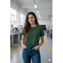 REMERA MUJER M VERDE LISA. RMA-V01 JDC