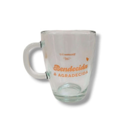 TAZA DE VIDRIO.TRANSPARENTE....