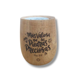 MATE DE MADERA ALGARROBO PERITA. MÁS...
