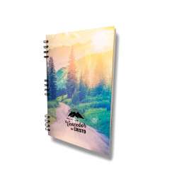 Cuaderno A4 Anillado Tapa Dura Sf. Soy Mas Que Vencedor 20 X 27cm. A 103