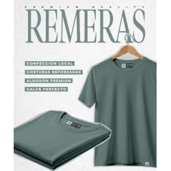 Remera L Verde Lisa. Rma-v01 Jdc