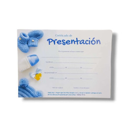 CERTIFICADO DE PRESENTACIÓN NIÑO