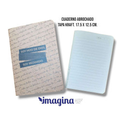CUADERNO ABROCHADO TAPA KRAFT. SOY...