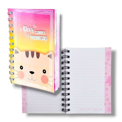 Cuaderno Chico Tipo Diario-dios Cumple Sus Promesas-. Para Adolescentes. Sf B 7003