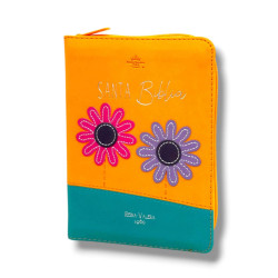 Biblia De Bolsillo Rvr60. Primor Amarillo/verde Dos Flores
