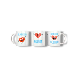 Taza Mug De Ceramica -el Corazon...- Jdc.
