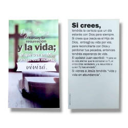 Tratados Pack 100 Unidades.dijo Jesus: Yo Soy La Resurreccion... Sfe. Rectangular Mediano. 13