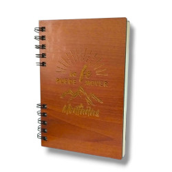 CUADERNO A5 TAPA DE MADERA SF. LA FE...
