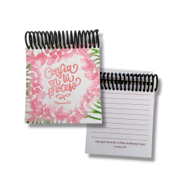ANOTADOR ANILLADO LETTERING CONFIA EN...