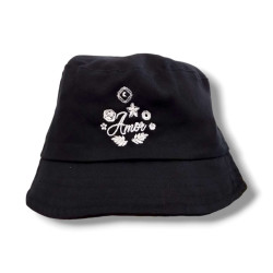 GORRO PILUSO MEDIANO. AMOR. NEGRO