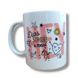 TAZA MUG DE CERAMICA. -HEY DIOS...