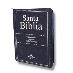 BIBLIA LETRA GIGANTE RVR JEANS CON...