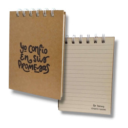 ANOTADOR ANILLADO KRAFT RUSTICO. YO...