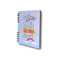 CUADERNO A5 TAPA DURA SF. 100 HOJAS....