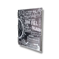 CUADERNO A4  ANILLADO TAPA DURA SF....