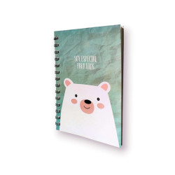 CUADERNO A5 ANILLADO TAPA FLEXIBLE...