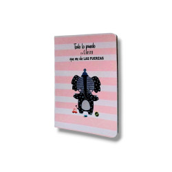 CUADERNO A5 ABROCHADO.TAPA FLEXIBLE....