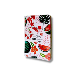CUADERNO A5 ABROCHADO.TAPA FLEXIBLE....