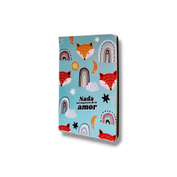 CUADERNO A5 ABROCHADO.TAPA FLEXIBLE....