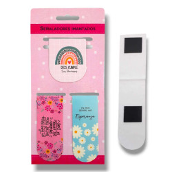PACK SEÑALADOR CON IMAN. 01 ROSA