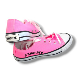 ZAPATILLAS EL EN MI. LONA ROSA. TALLE 38