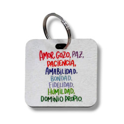LLAVERO DE FIBROPLUS SUBLIMADO. AMOR,...