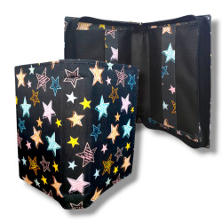 FUNDA GRANDE DE TELA ESTAMPADA  CON...